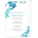 Teal Watercolor Damask Invitations Image 3 of 11